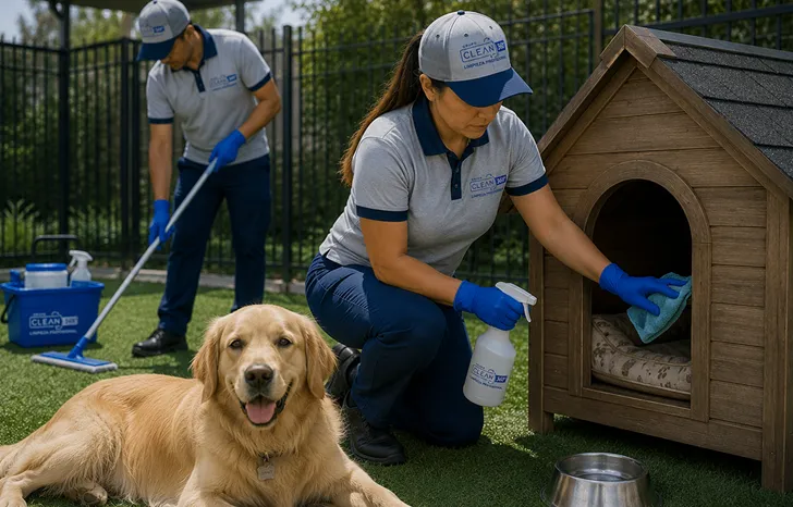 Limpieza de Áreas de Mascotas profesional de Clean360 en Santiago Oriente